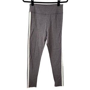 NWOT SO High Rise Grey White Tuxedo Stripe Compression Leggings Tight Women's XS